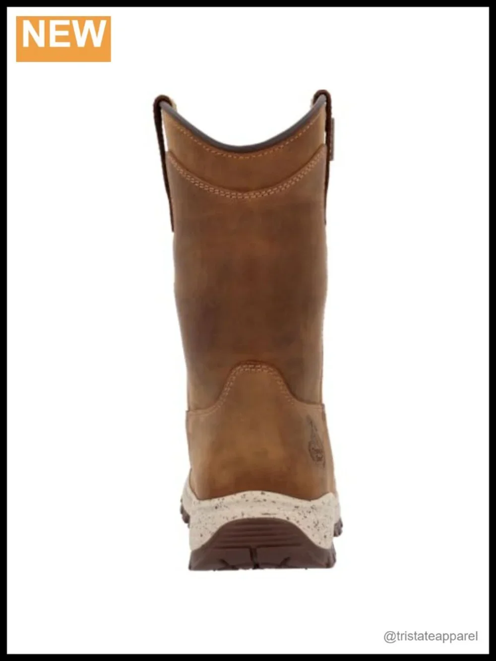 Women's Waterproof Pull-On Work Boots Leather Mid-Calf EH Safety Toe